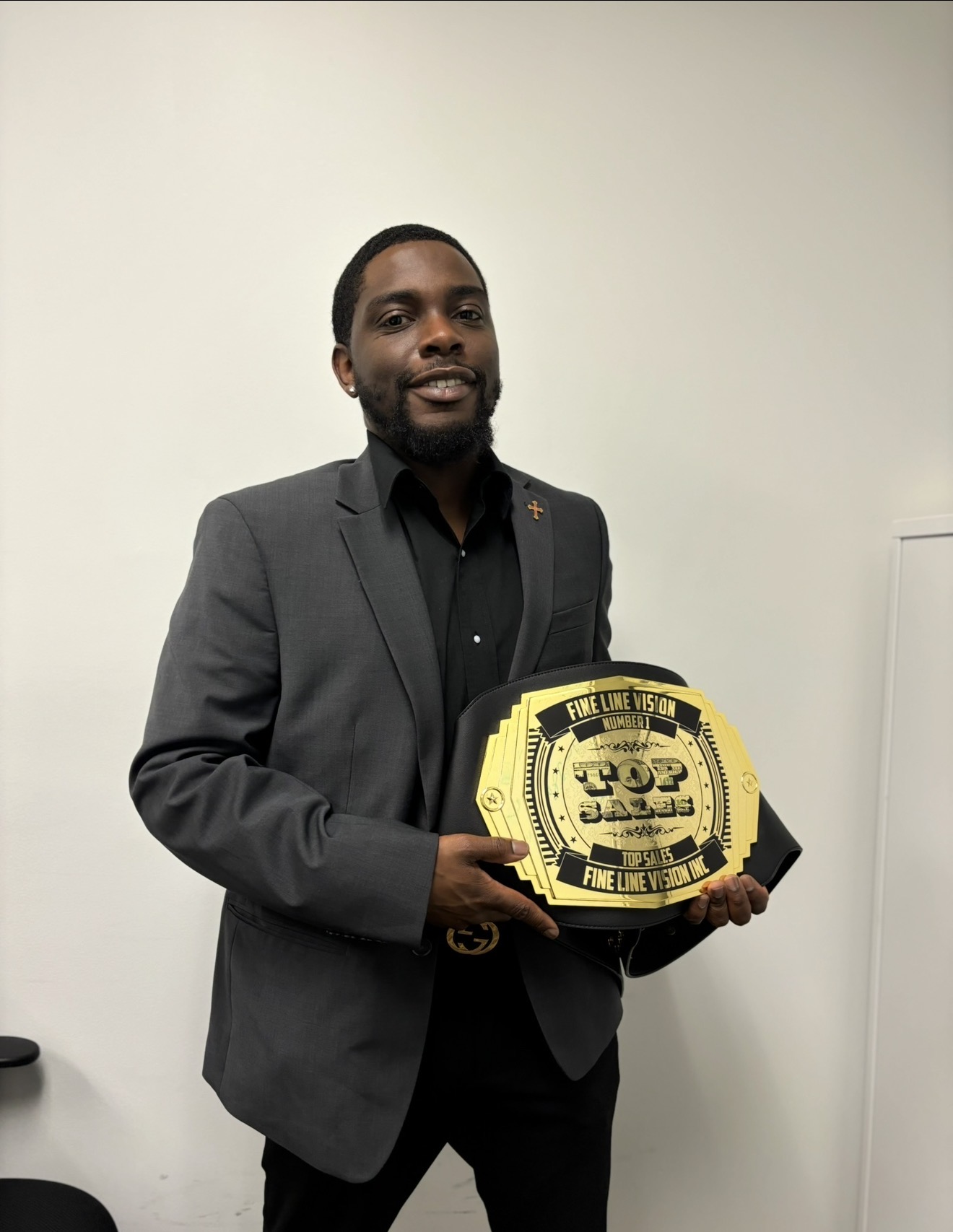 Fine Line Vision Top Sales award belt winner