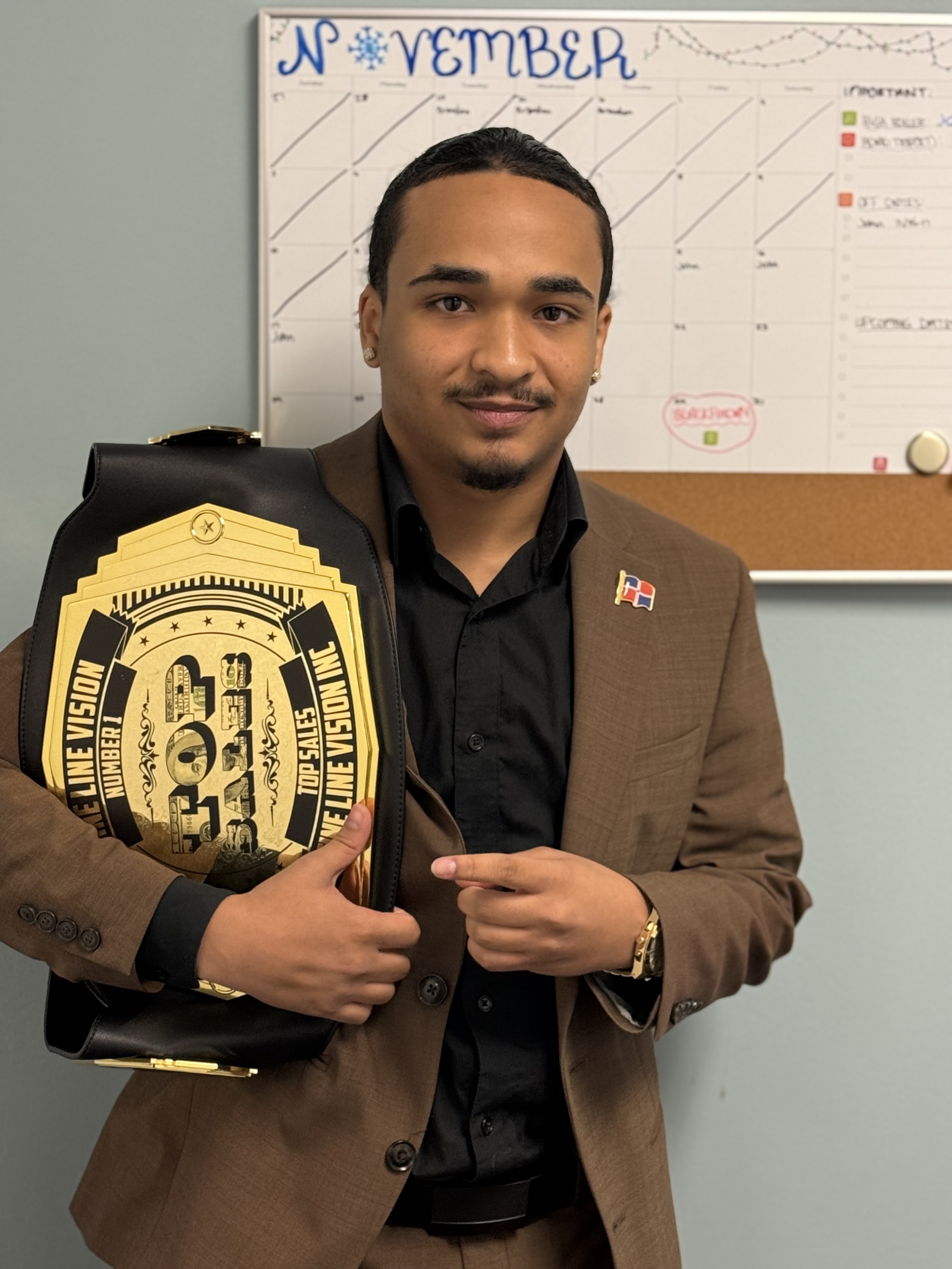 Fine Line Vision Top Sales award belt winner