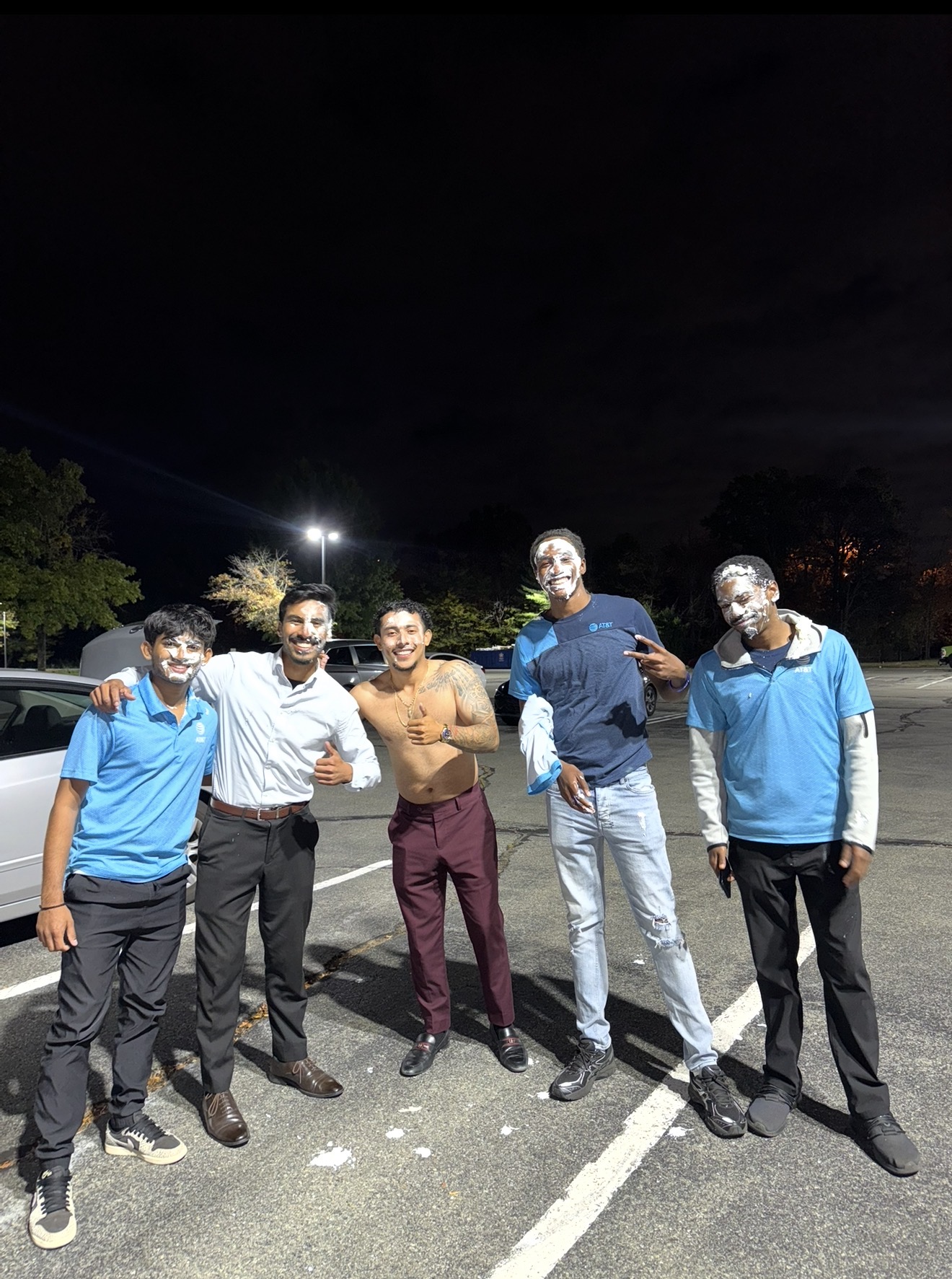Fine Line Vision team celebrating in the parking lot