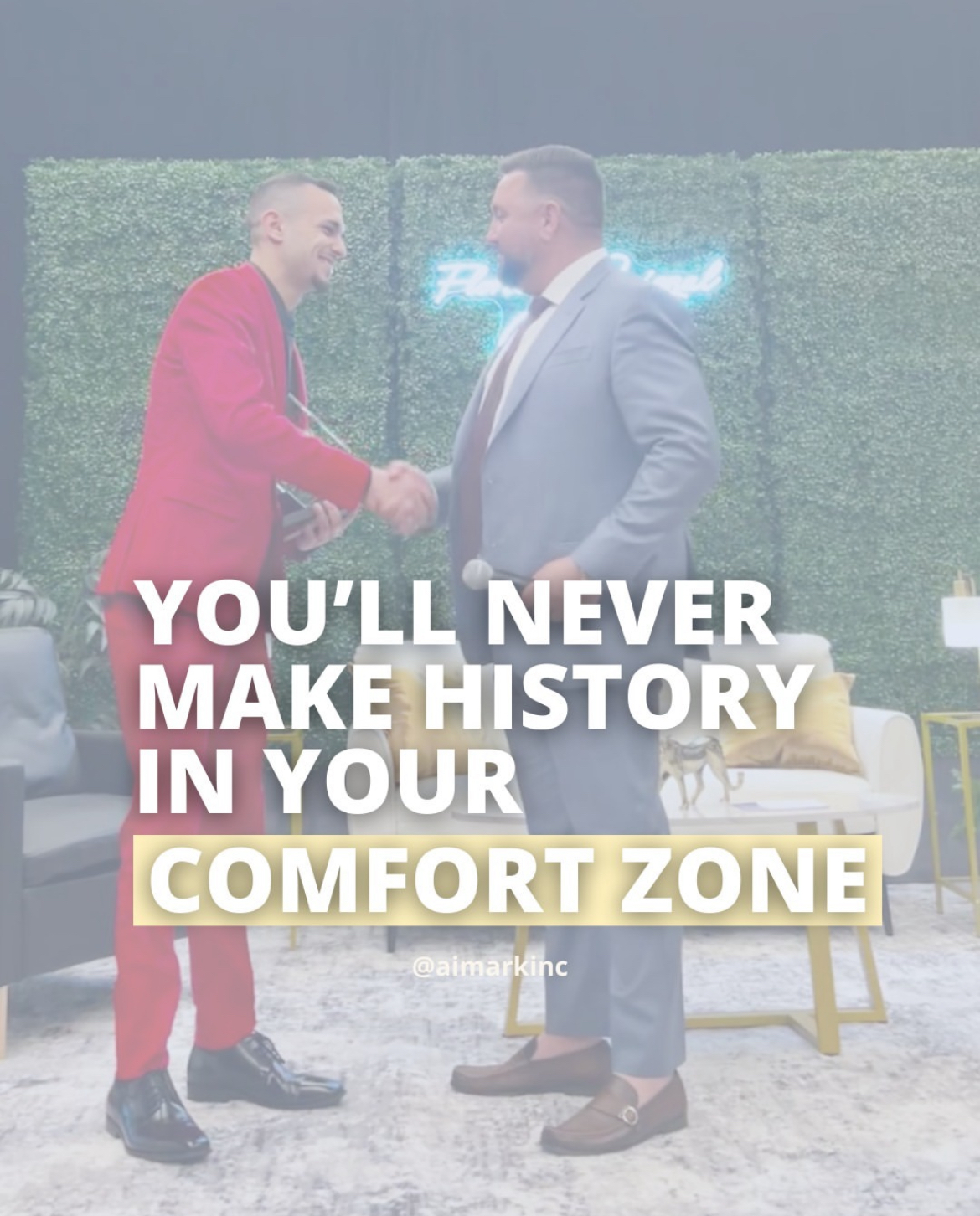 Fine Line Vision team member delivering a keynote presentation on stage